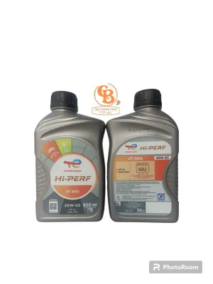 nhớt total HI-PERF 4T 500 20W-50 0.8L VS 1L dùng cho xe số