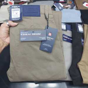 Kenkai Celana panjang cino katun Cucian pria bahan katun strecth/melar/ adem- pamenan store