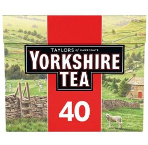 Yorkshire tea 40-80 bags ชาดำแท้ ชาดำแบบซอง ชาดำยอร์คเชียที ชาดำซีลอน 250 กรัม 40-80ซอง Taylors of Harrogate black tea
