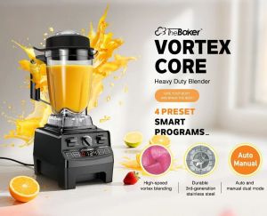 The Baker Commercial Heavy Duty Blender 2.0 L VORTEX CORE Durable Tritan Jug