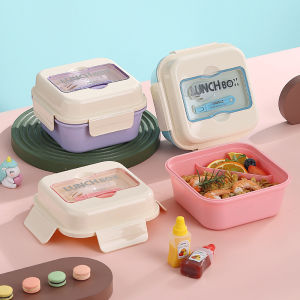 Kotak Makan Set CT 0376 Lunchbox Tempat Makan 800 ml Set Botol 500 ml Kapasitas Besar Free Sendok
