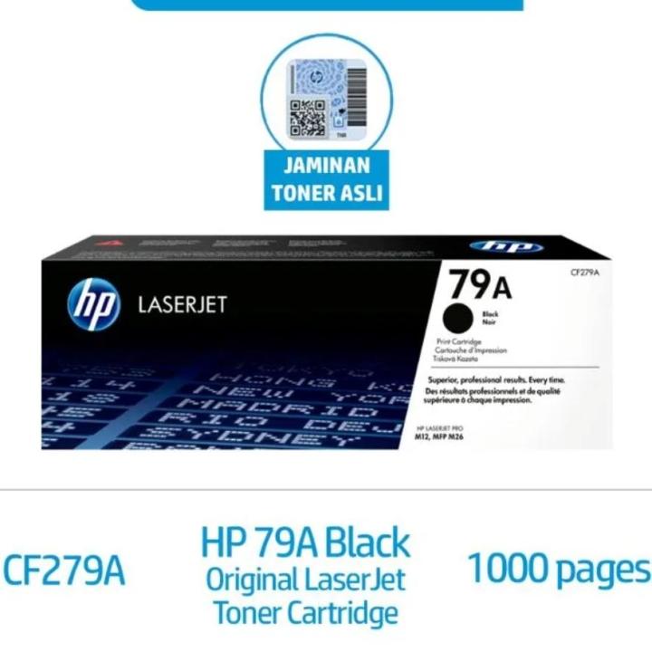 Toner cartridge laserjet hp 79a black original | Lazada Indonesia