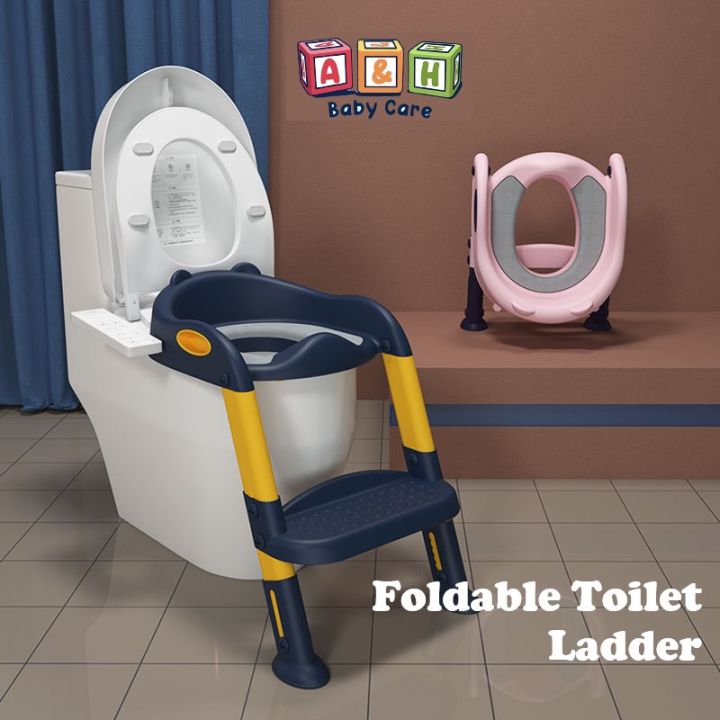 foldable Children's Potty Training Toilet seat Urinal Chair With Adjustable  Step stool Ladder Lazada PH