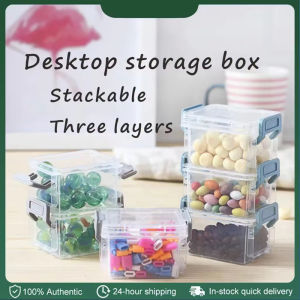 3pcs Cute Mini Stackable Storage Box - Environmentally Friendly PP Material