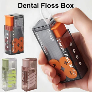 Automatic Portable Dental Floss Box with A Press Type Automatic Dispenser Dental Floss Storage Box