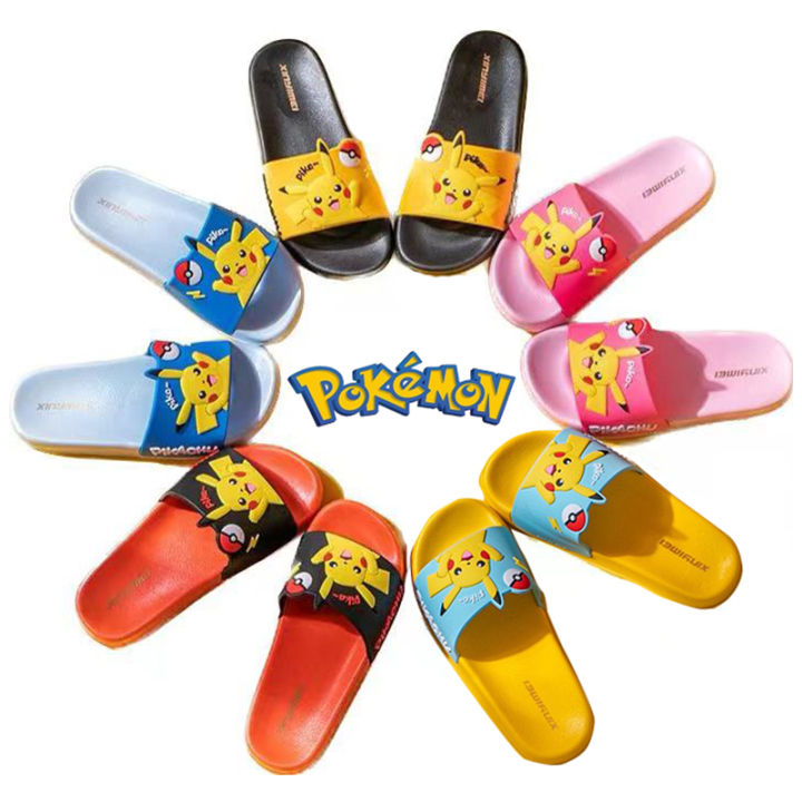 Pokemon Children Pikachu Slippers Breathable Fashionable Home