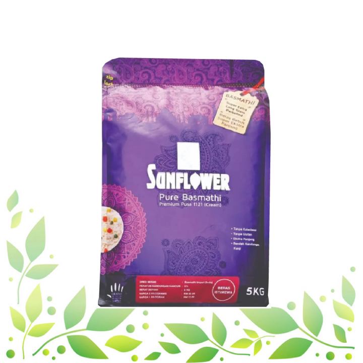 Sunflower Rice 5kg (Basmathi, Basmathi Queen, Calrose Rice , Embryo