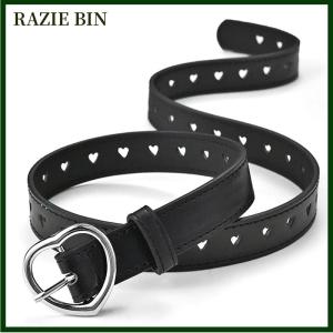 RAZIE BIN Trẻ Em Giả Da Vành Đai Trẻ Em Dễ Thương Đào Tim Khóa Thắt Lưng Cô Gái Vành Đai Thắt Lưng