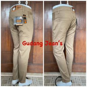Celana Panjang Jeans Pria Dewasa Pensil Skinny Skiny Stretch Strit Street Melar karet Warna Mocca Moka Abu Dark Grey Krem Cream Hitam Polos Pekat Naomi