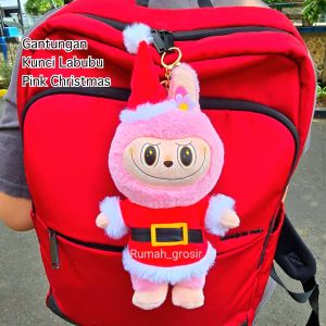 (My Online Shops) Gantungan Kunci Boneka Labubu The Monsters Exciting Macaron Christmas