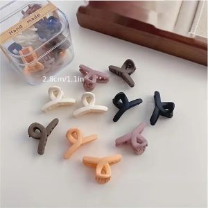 Jedai Mini Kutu Jepit Rambut Kecil Mini Pony Anak Baby Warna Doff Matte Milky Tea Ukuran 1 - 4 cm Hair Claw Cakar Bunga Kupu Matahari Glossy Korea Thailand Premium Ori Original