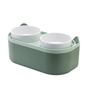 Cho thú cưng ăn Bát đôi bát máy cho Mèo Ăn Chó nhỏ Bát Kitten container bát thiết bị đựng nước uống Bát mèo cung cấp