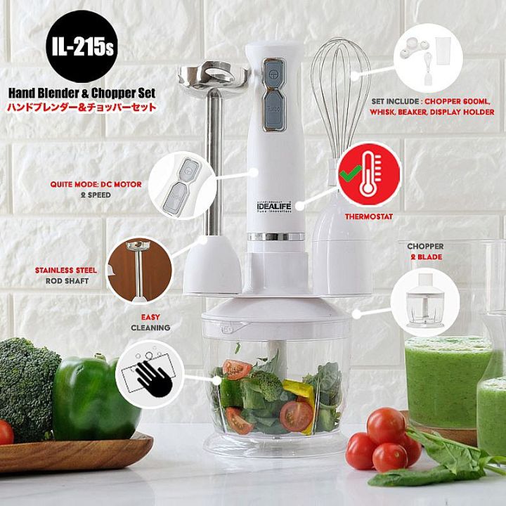 BLENDER TANGAN HAND BLENDER IDEALIFE IL 215S Lazada Indonesia