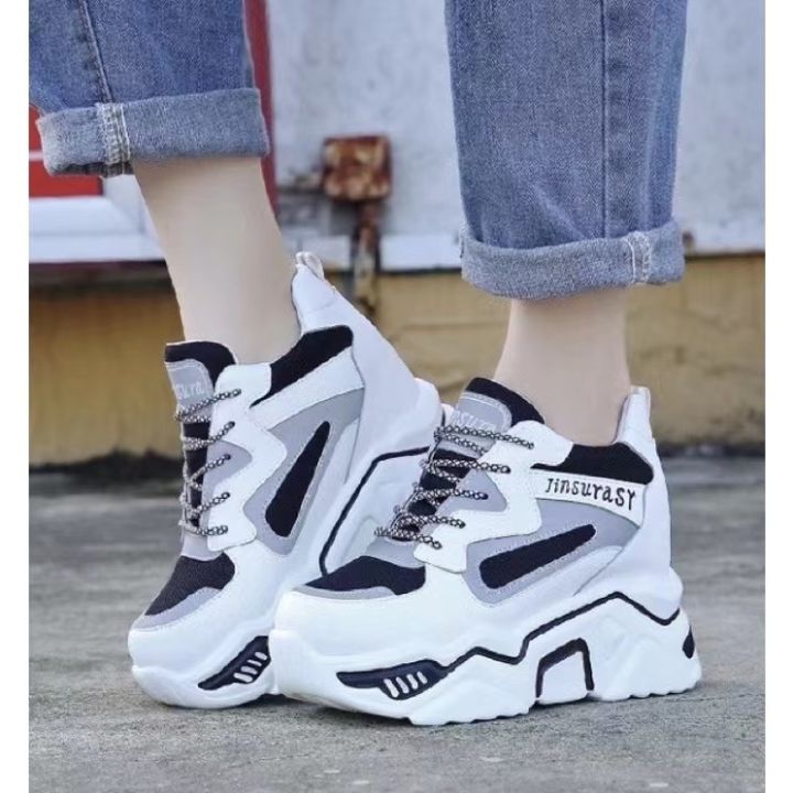 Korean Women's Fashion White Shoes Casual Low-top Rubber Shoes-thephaco.com.vn