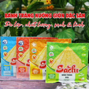 [ MUA 5 GÓI TẶNG 1 CUỐN GẠO GIÒN] Bánh Tráng Nướng Giòn Sachi Đặc Sản Bình Định Vị rong biển/ ruốc biển/ dừa/ mè nướng giòn
