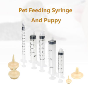 1/3/5/10/30ml Miracle Pacifier Set of Pet Feeding Syringes With Silicone Nipples
