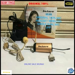 G32 original 100% Mic headset bando mik wireles betavo Single receiver cas Mic Wireless UHF headset