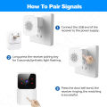 Wireless Doorbell WIFI Video Intercom, Smart Wireless Remote Monitor, Security E Door Ring. 