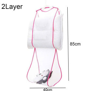 2 Layer Pillow Drying Magic Windproof Pillow Drying Net Balcony Shoe Hanger Window Clothes Hanger Window Outdoor Socks Net Bag 晒枕头网贷
