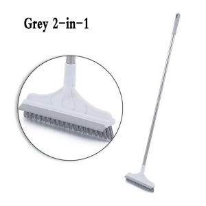 Floor Scrub Brush 3in1 Scrape Brush Stiff Bristle Shower Scrubber Retractable Long Handle Gap Floor Brush Penyapu Lantai Magic Broom Tile Kitchen Bathroom Glass Toilet Clean 多功能清洁刷