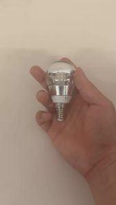 2PCS LED Mirror Bulbs E27 E14 Half Silver Filament 5W 7W 9W led decorative light Half White Space Lighting lights Lamp 60W/halogen room glass living replacement bulbs lamp 6500k lighting