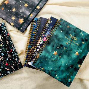 2026 Academic Year Weekly and Monthly Planner Calendar A5 English Agenda Notebook Self-Discipline Time Management