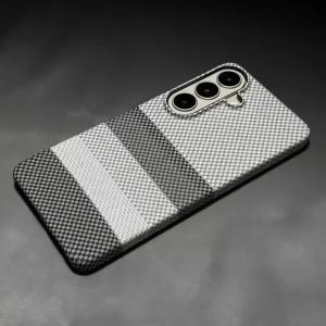 Luxury Super Thin Carbon Fiber For MagSafe Phone Case Magnetic Wireless Charger for Samsung Galaxy S26 S25 S24 S23 Plus Ultra FE