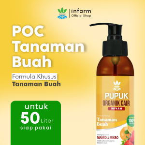 INFARM - Pupuk Organik Cair Pupuk Penyubur Tanaman Pupuk Pelebat Buah Cabai 100 ML POC Kompos