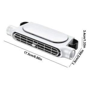 KEBIDU Car Seat Fan Backseat Cooling Fan Front Rear Seat Headrest Cooling Air Fan USB Powered Adjustable Strap Car Interior decor Fan