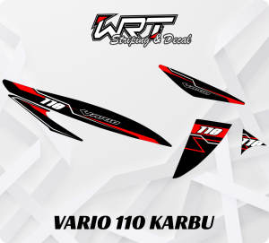 Striping Vario 110 Karbu-Stiker Decal Vario Karbu Simpel Race