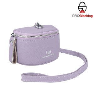 Royal Bagger Cute Mini Coin Purse for Women - RFID Blocking Genuine Leather Change Pouch Fashion Simple Storage Bag 2900