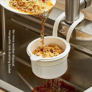 Sink Drain Basket Hanging Leak-Proof Filter Sink Filter Basket Adjustable Kitchen Accessories