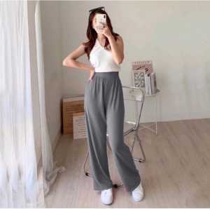 Kulot Knit Premium Import Celana Panjang Wanita Dewasa