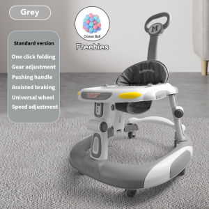 VOGO Walker For Baby With Pusher Handle Foldable 6-18 Months Musical and Adjustable Stroller Walker