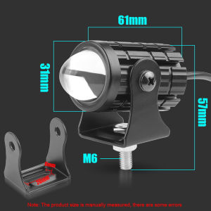 2PCS Motorcycle LED Headlight Projector Lens 50W Tricolor Strobe Drive Laser Spotlight Bulb Motorcycle Auxiliary Light 12v 24v