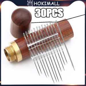 30Pcs/Set Blind Needle Stainless Steel Sewing Sewing Tools Pins Cylinder Embroidery Knitting Needles Container