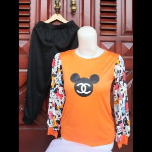 [SALE CUCI GUDANG] Setelan Tidur Anak Perempuan Lengan Panjang Piyama Anak Cewek 2-14 TH Baju Tidur Anak Bahan Katun