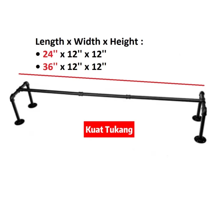 Industrial%20Pipe%20Clothes%20Rack%20Heavy%20Duty%20Detachable%20Wall%20Mounted%20Iron%20Pipe%20Retro%20Style%20-%20Image%204