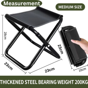 Mini Foldable Stool Camping Outdoor Fishing Hiking Pocket Portable Chair Aluminium Kerusi Lipat Memancing