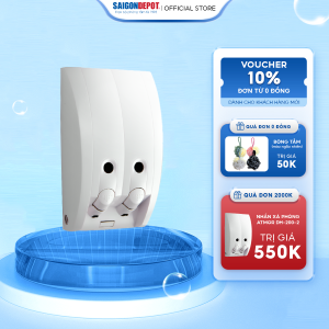 Bình đựng nước rửa tay 2 hộc cho nhà vệ sinh nhà tắm công cộng Atmor DH-200-2 dung tích 800ml nhựa ABS siêu bền bỉ