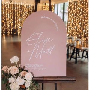 [SG] Personalised Customised Wedding Sign Pastel Background Welcome Sign Wedding Entrance Sign Reception Decor