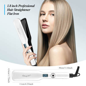 Upgrade Portable mini rechargeable wireless curling iron with intelligent automatic ceramic curling wand and LCD temperature display
