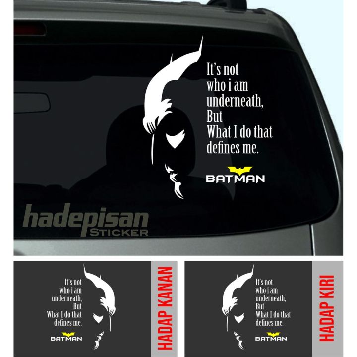 Stiker Cutting Sticker Kaca Mobil Batman Siluet Quotes | Lazada Indonesia