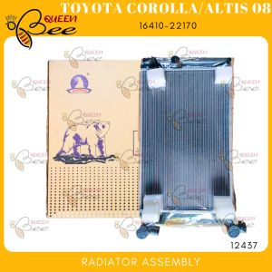 QUEEN BEE 12437 Toyota Corolla Altis 2008 Radiator Assembly 16410-22170 600X378X26mm 1ROW (POLAR)