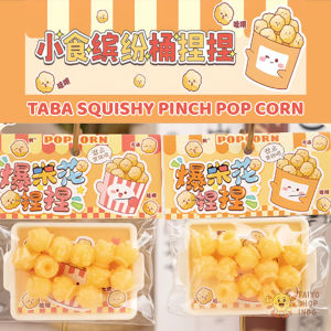 TAIYO Taba Squishy Pinch Popcorn Pencet Makanan Squeeze Soft Jagung Food Stress Relief Mainan Anak
