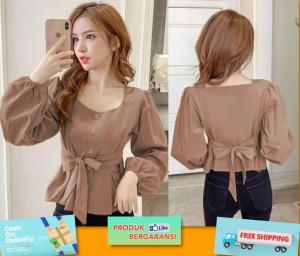 Godwin Collection - Blouse Andien Atasan Wanita Terbaru Lengan Balon Hits Gaya Korea