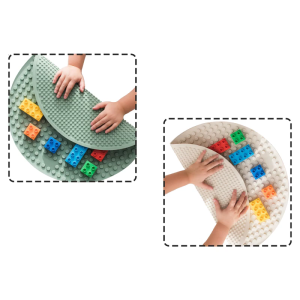 Hai mặt Silicone khối xây dựng Mat baseplate cho các thương hiệu lớn cho chơi sáng tạo và cảm giác thăm dò