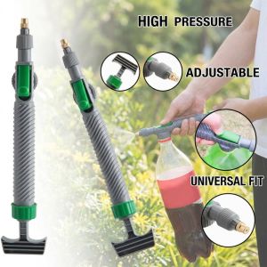 Air Pump Spray Nozzle Garden Watering Sprayer Adjustable High Pressure Fits Standard Drink Bottles Two Spray Modes Tahan Lama Untuk Rumah Tangga Pertanian Pp Copper Iron