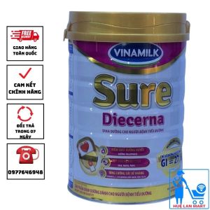 Sữa bột Vinamilk sure diecerna tiểu đường kiểm soát đường huyết tốt cho tim mạch tăng cường sức đề kháng hộp 900g
