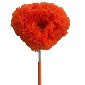 GIGBM Long Handled Extendable Feather Duster Reusable Rings Shape Ceiling Fan Duster Cleaning Cloth Adjustable Cleaner Brush Effortless Cleaning